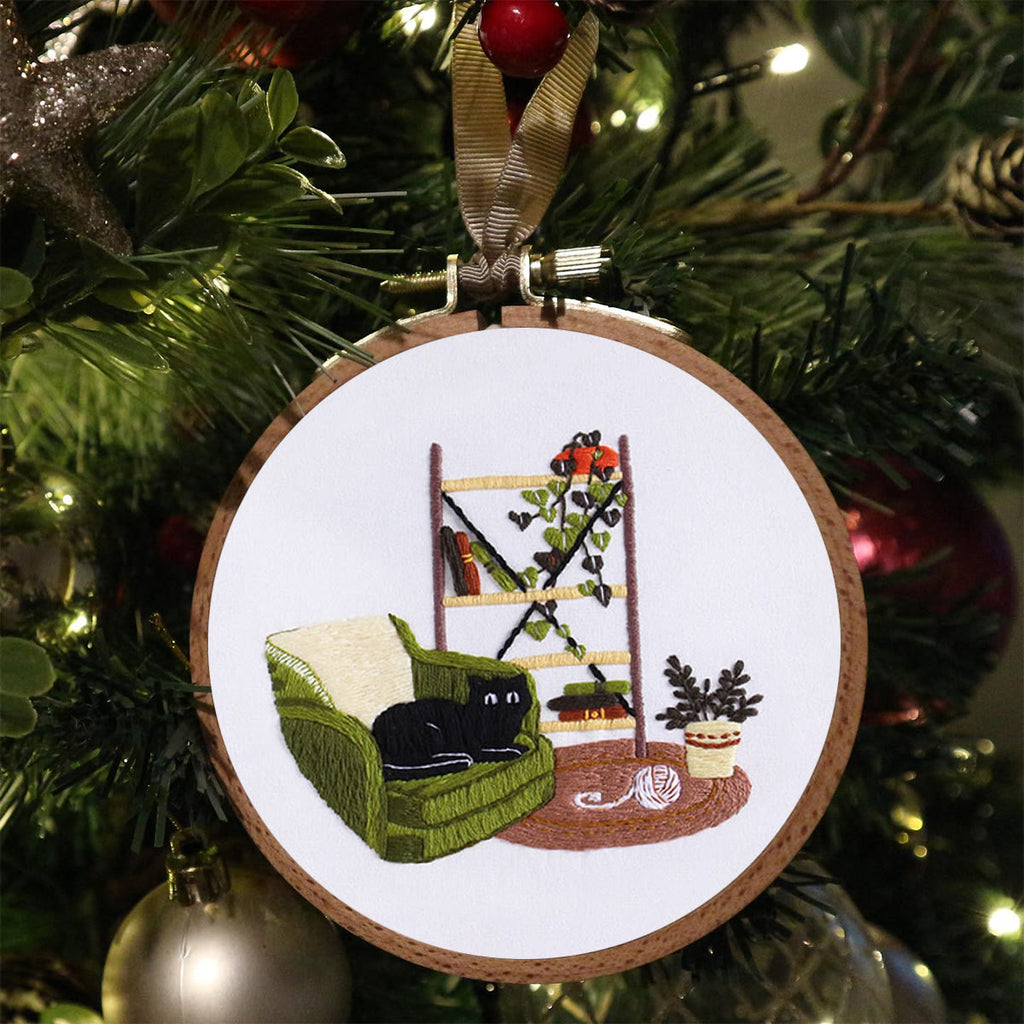 Rubbyoo Embroidery Kit- Cat On Sofa - image 3