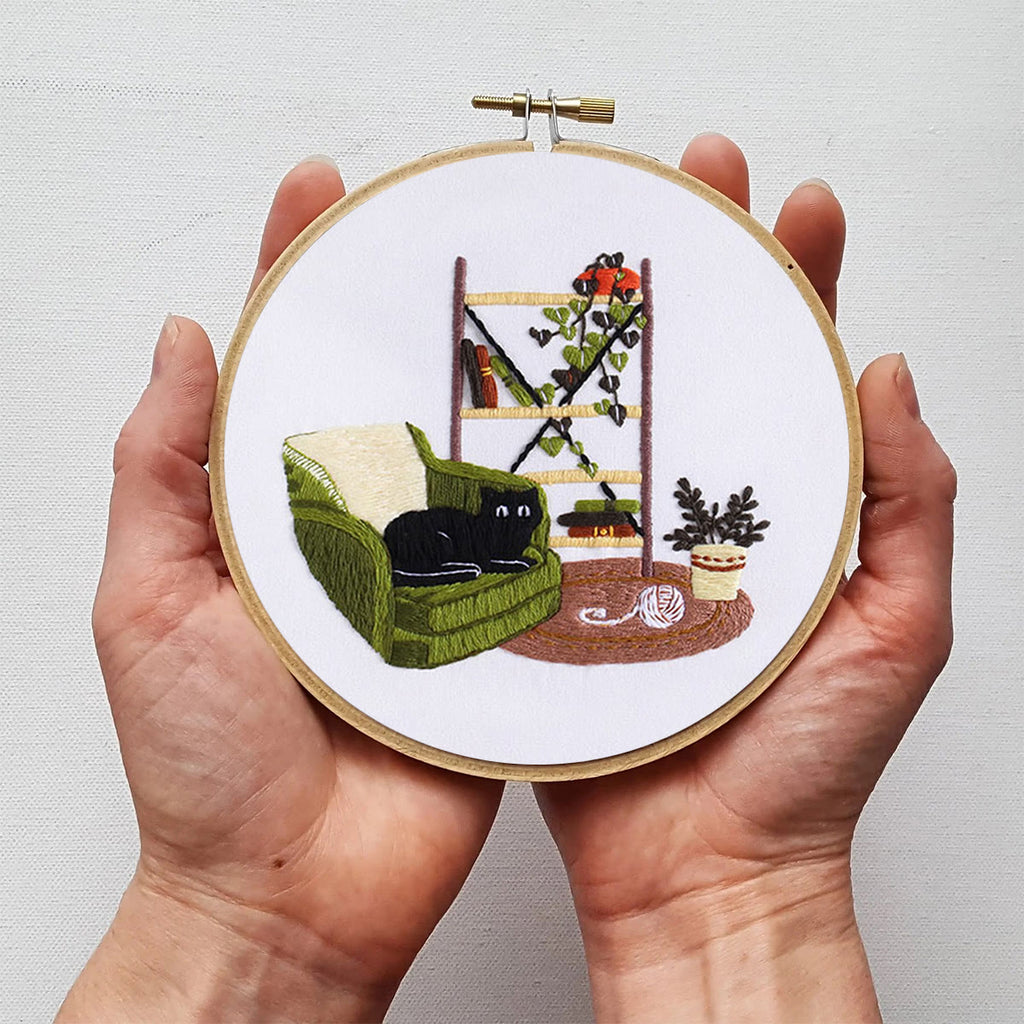 Rubbyoo Embroidery Kit- Cat On Sofa - image 5