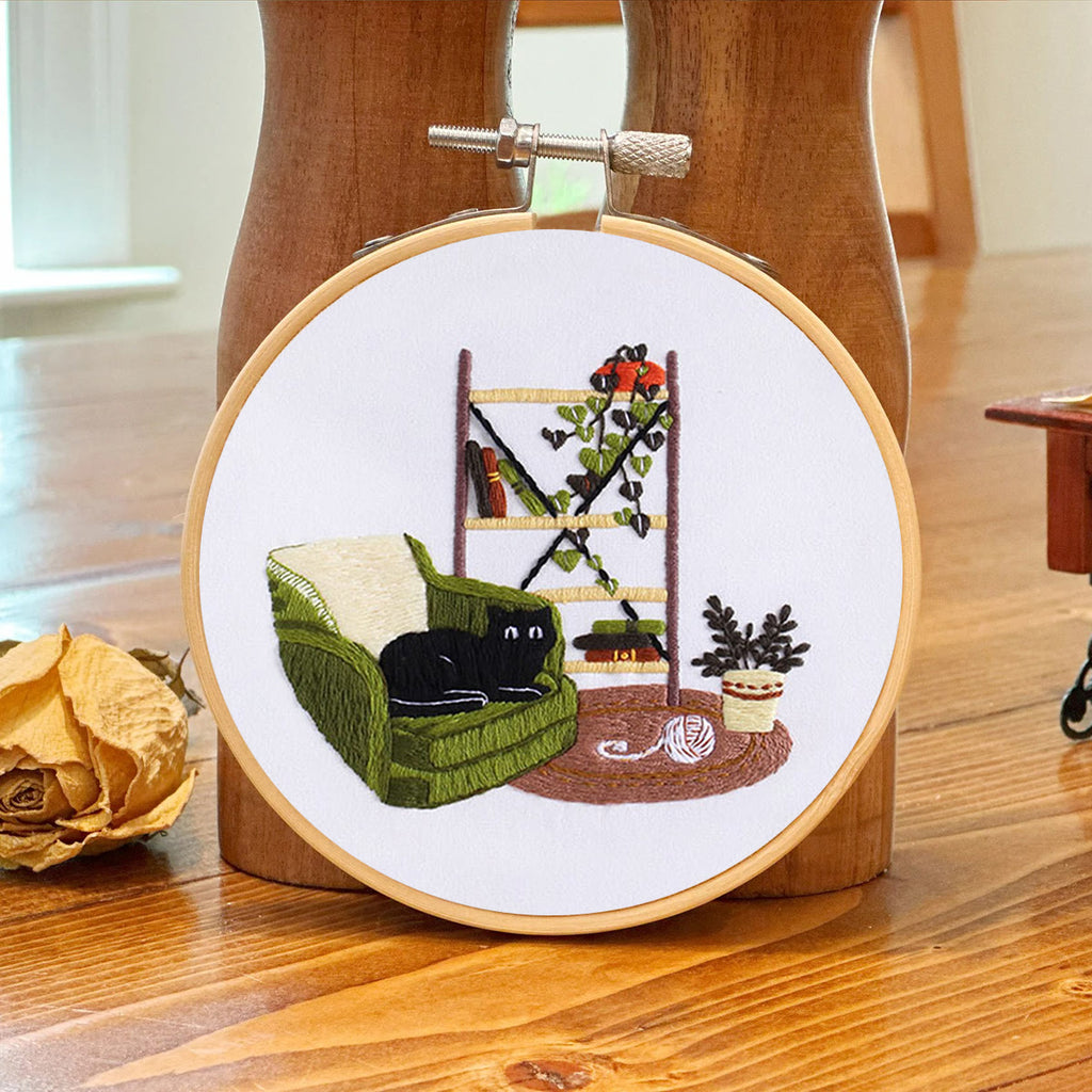 Rubbyoo Embroidery Kit- Cat On Sofa - image 6