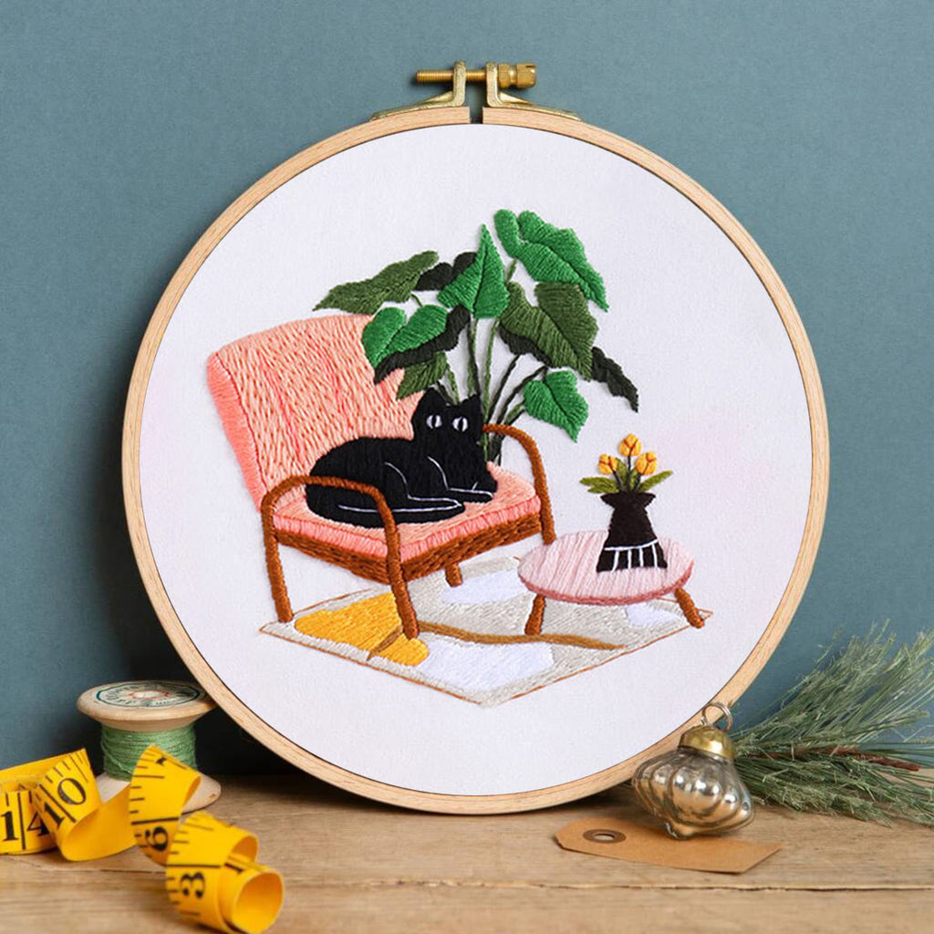 Rubbyoo Embroidery Kit-  Cat On Chair - image 2