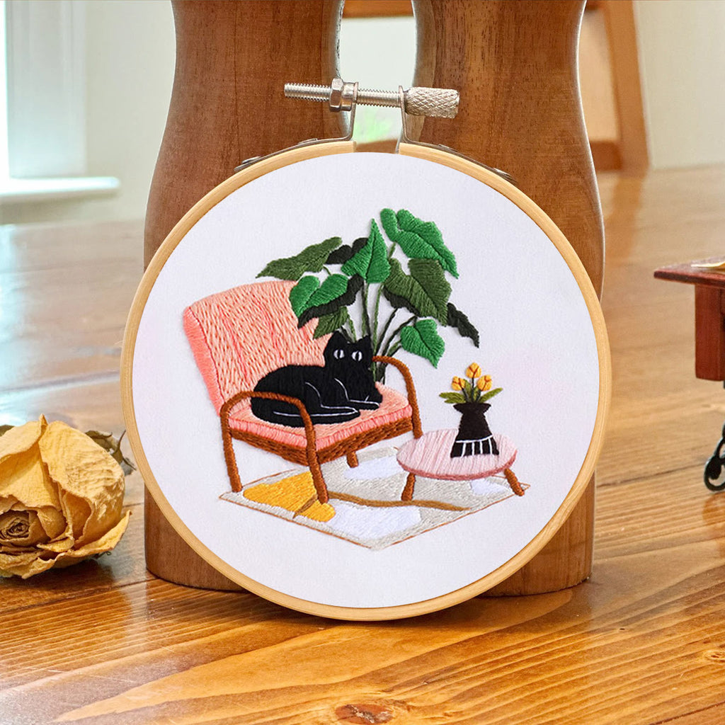 Rubbyoo Embroidery Kit-  Cat On Chair - image 6