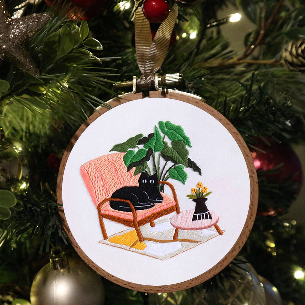 Rubbyoo Embroidery Kit-  Cat On Chair - image 3