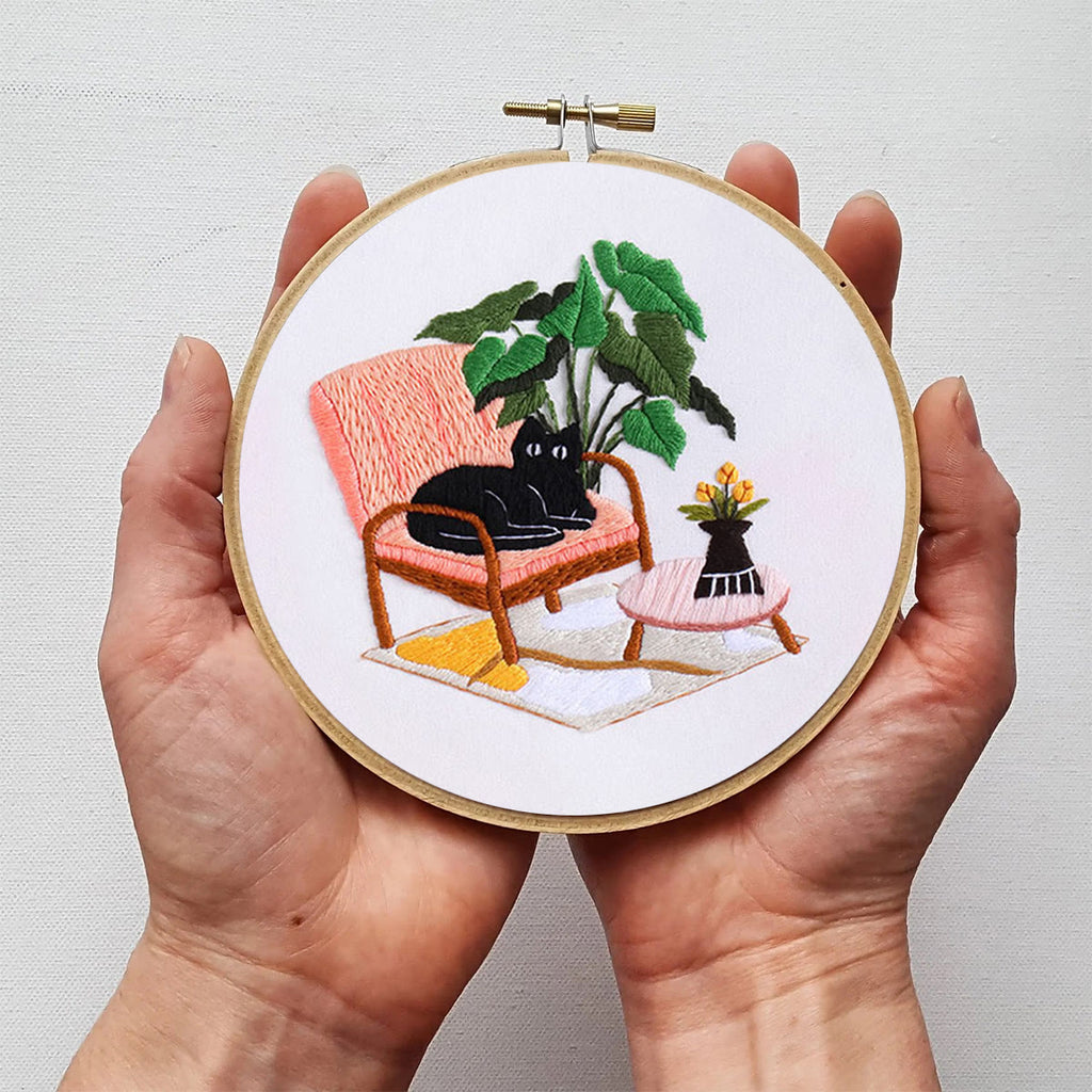 Rubbyoo Embroidery Kit-  Cat On Chair - image 5