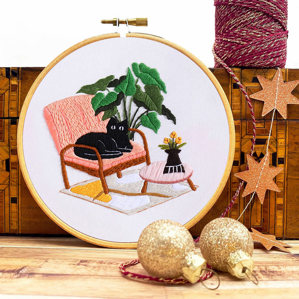 Rubbyoo Embroidery Kit-  Cat On Chair - image 8