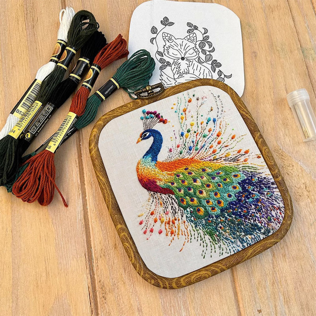 Rubbyoo Embroidery Kit-  Colorful Peacock - image 8