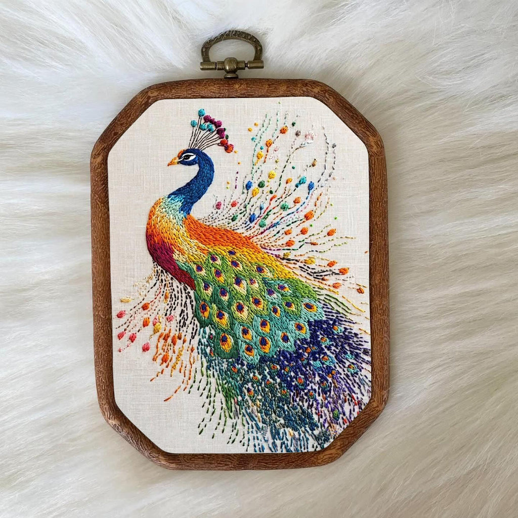 Rubbyoo Embroidery Kit-  Colorful Peacock - image 7