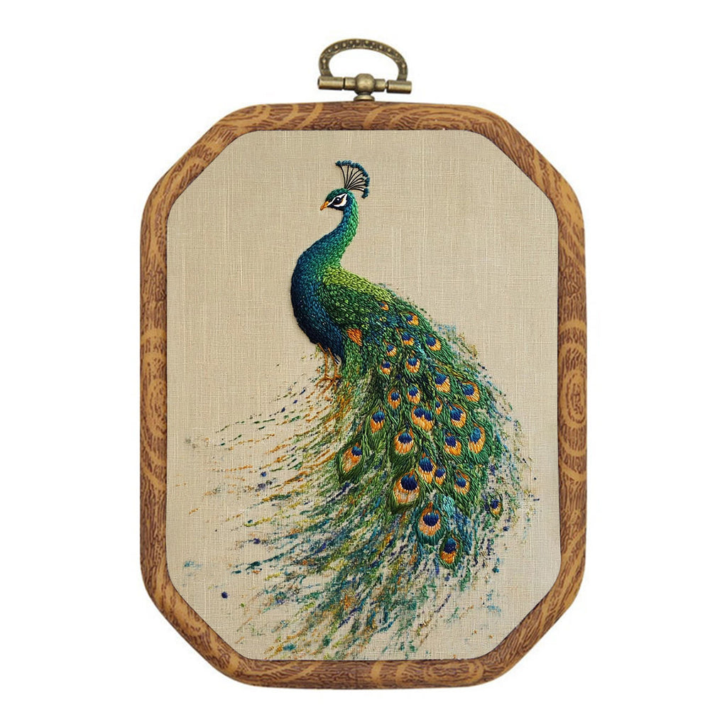 Rubbyoo Embroidery Kit-   Beautiful Tail Peacock 2 - image 0