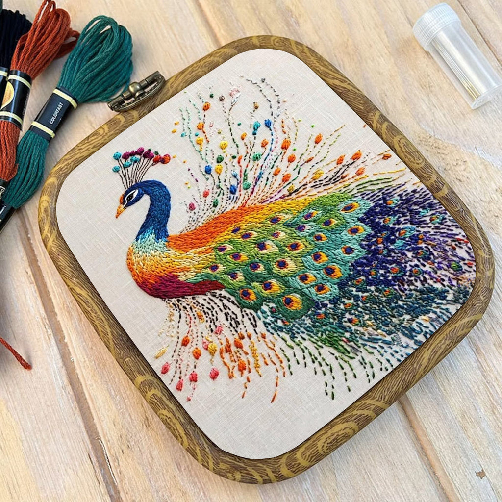 Rubbyoo Embroidery Kit-  Colorful Peacock - image 9