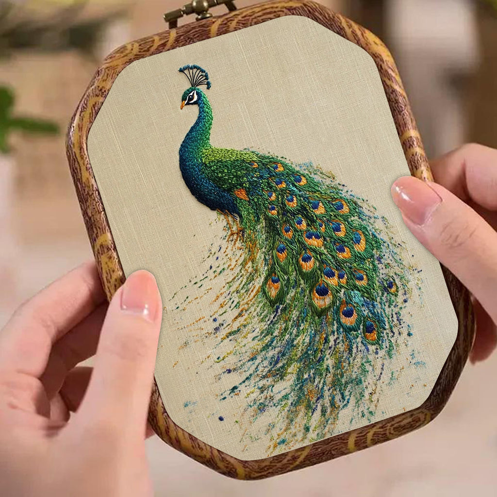 Rubbyoo Embroidery Kit-   Beautiful Tail Peacock 2 - image 5