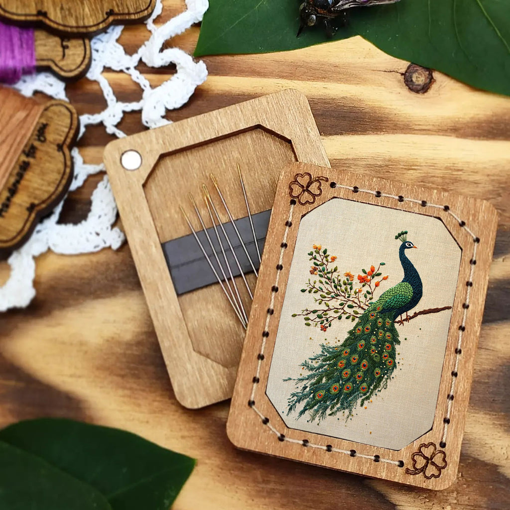 Rubbyoo Embroidery Kit-  Flower Branch Peacock - image 3