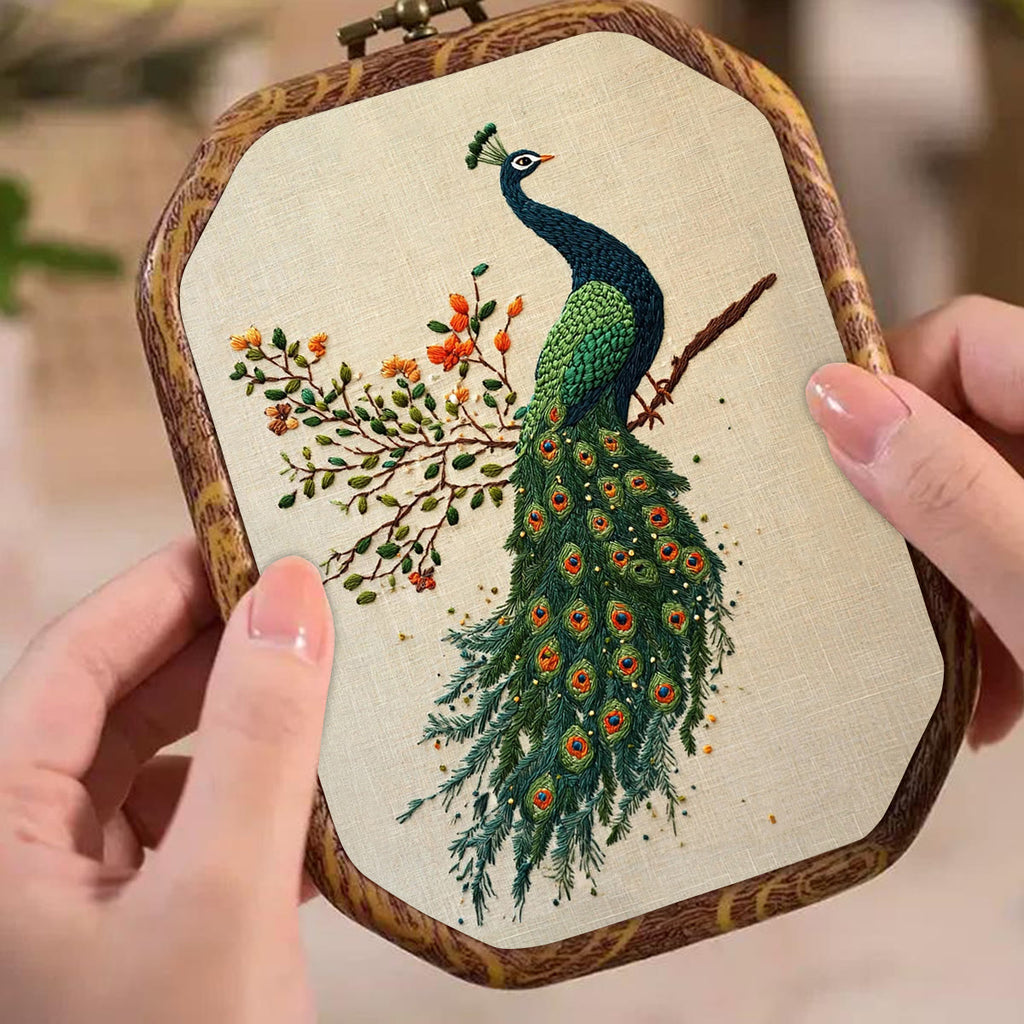 Rubbyoo Embroidery Kit-  Flower Branch Peacock - image 5