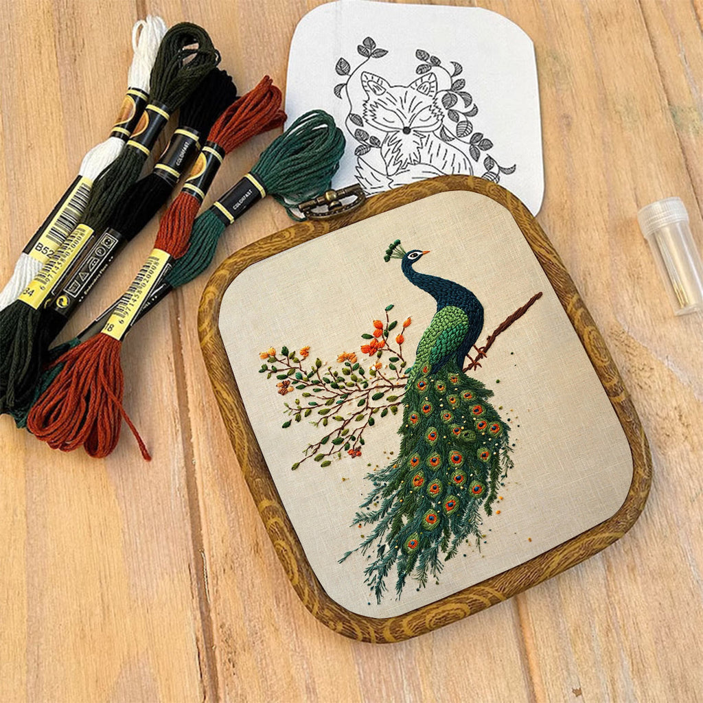 Rubbyoo Embroidery Kit-  Flower Branch Peacock - image 8
