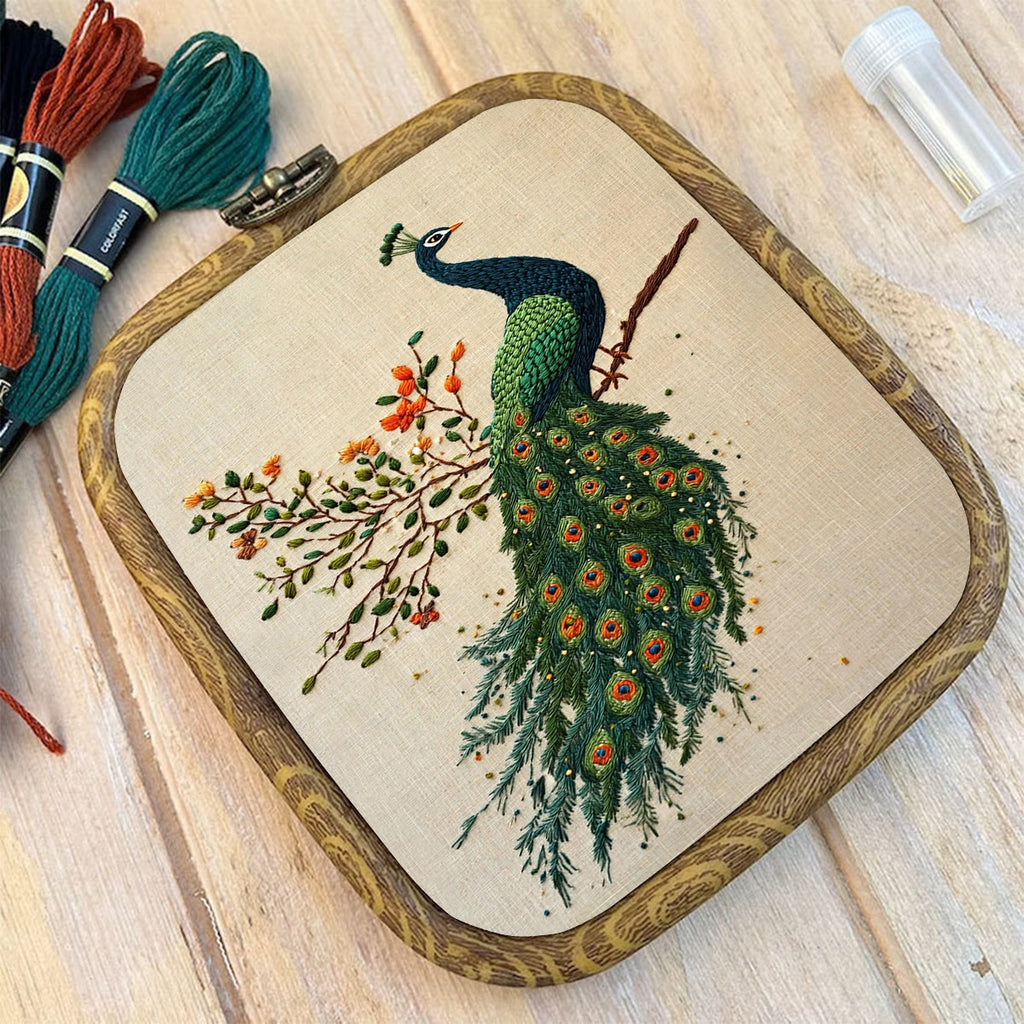 Rubbyoo Embroidery Kit-  Flower Branch Peacock - image 9