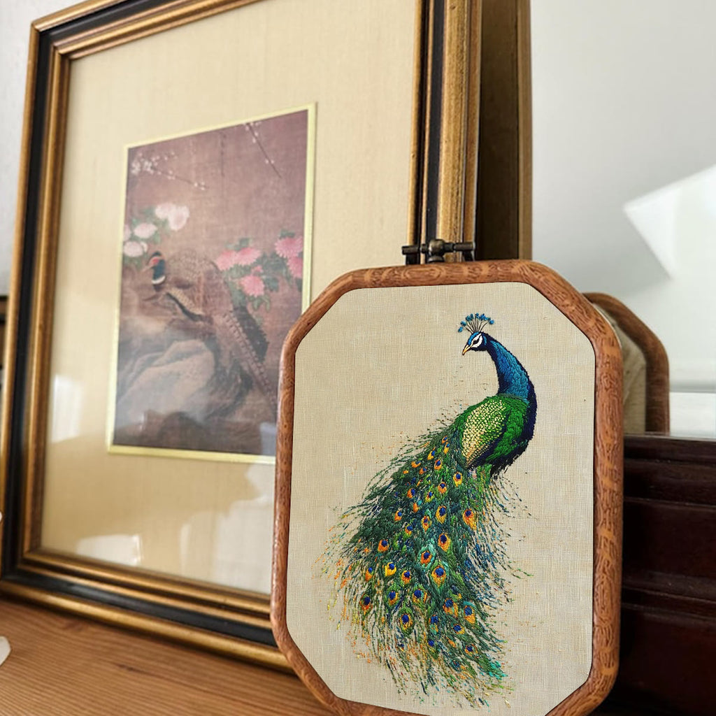 Rubbyoo Embroidery Kit-   Beautiful Tail Peacock - image 1