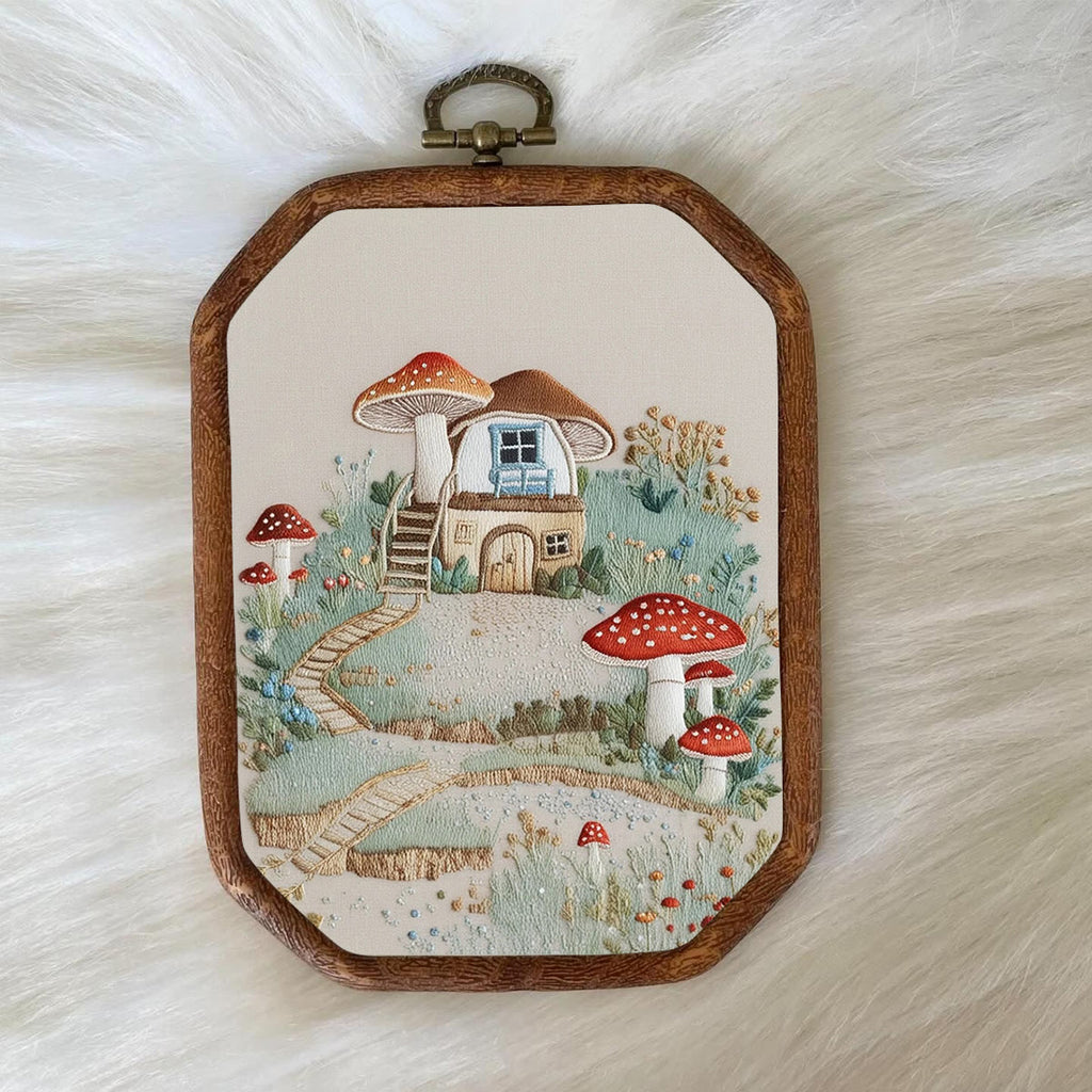 Rubbyoo Embroidery Kit-  Mushroom House Path - image 7