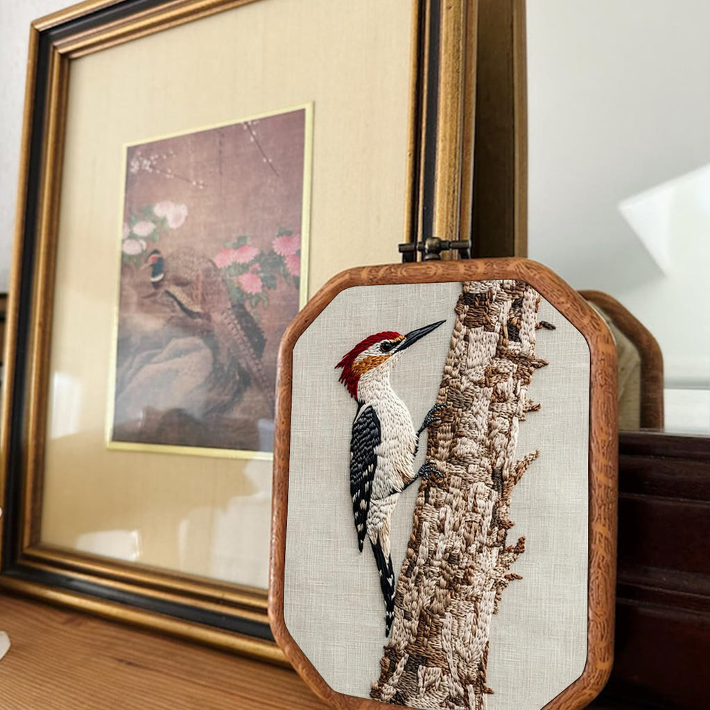 Rubbyoo Embroidery Kit- Woodpecker - image 2