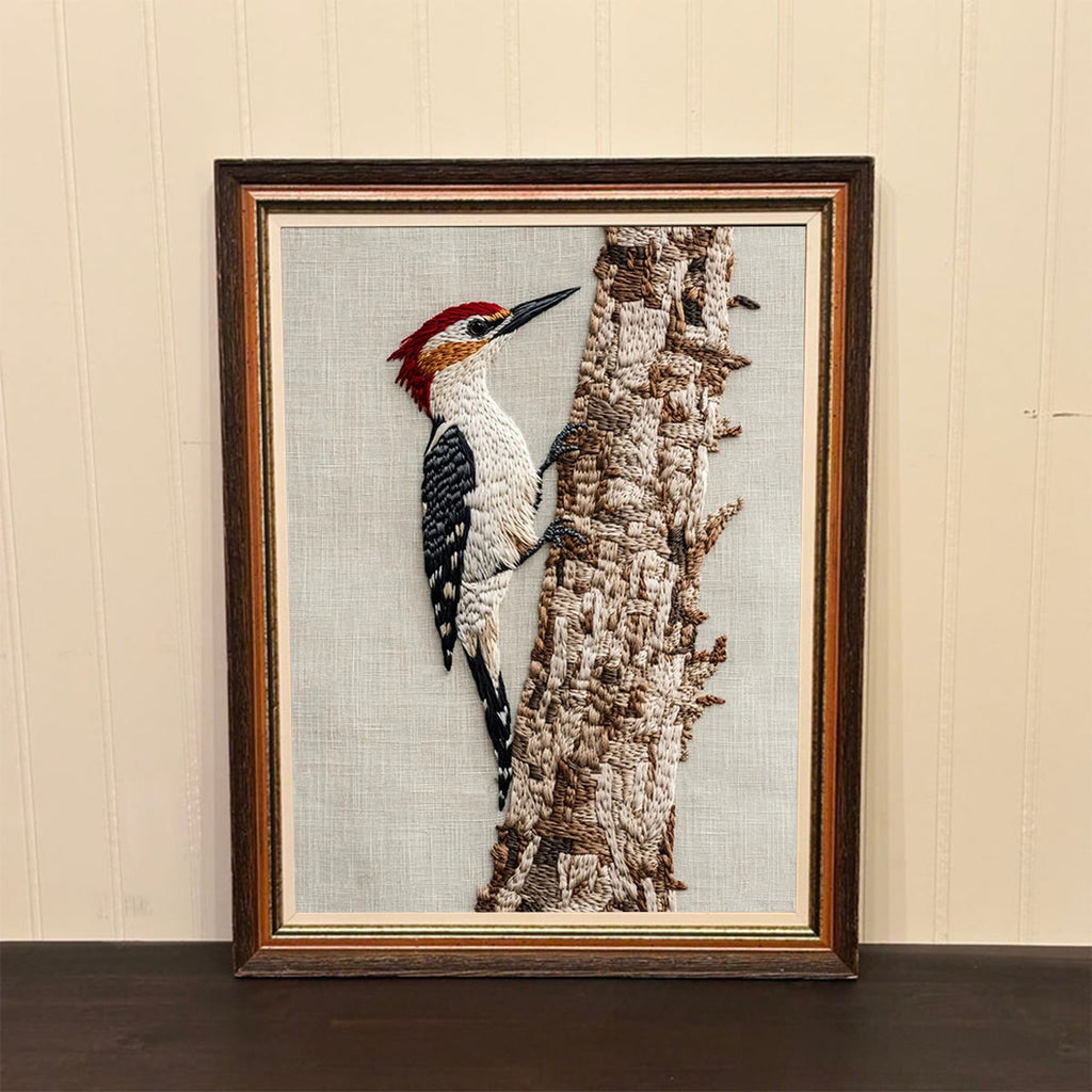 Rubbyoo Embroidery Kit- Woodpecker - image 1
