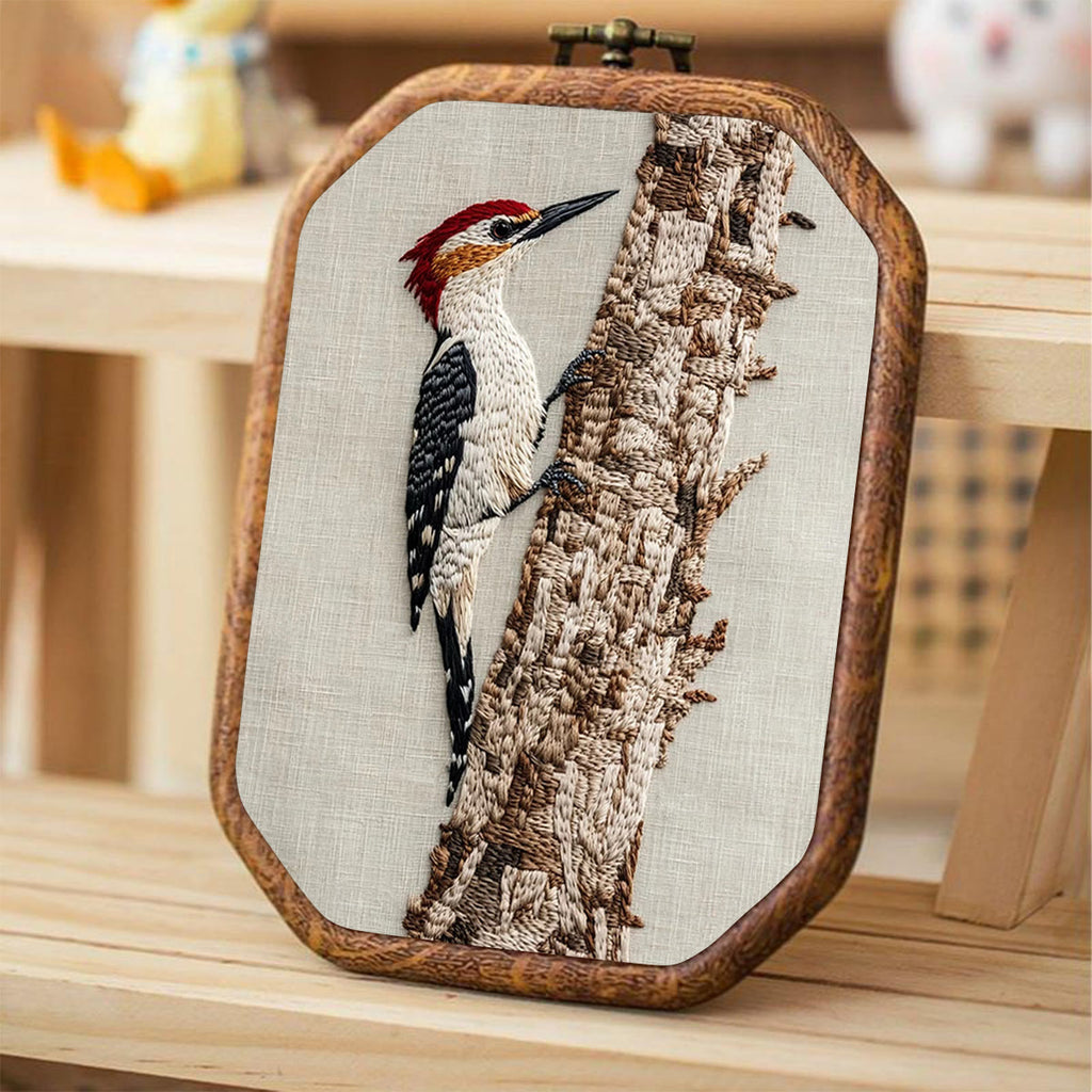 Rubbyoo Embroidery Kit- Woodpecker - image 3