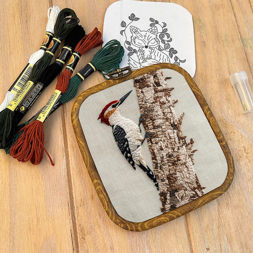 Rubbyoo Embroidery Kit- Woodpecker - image 8