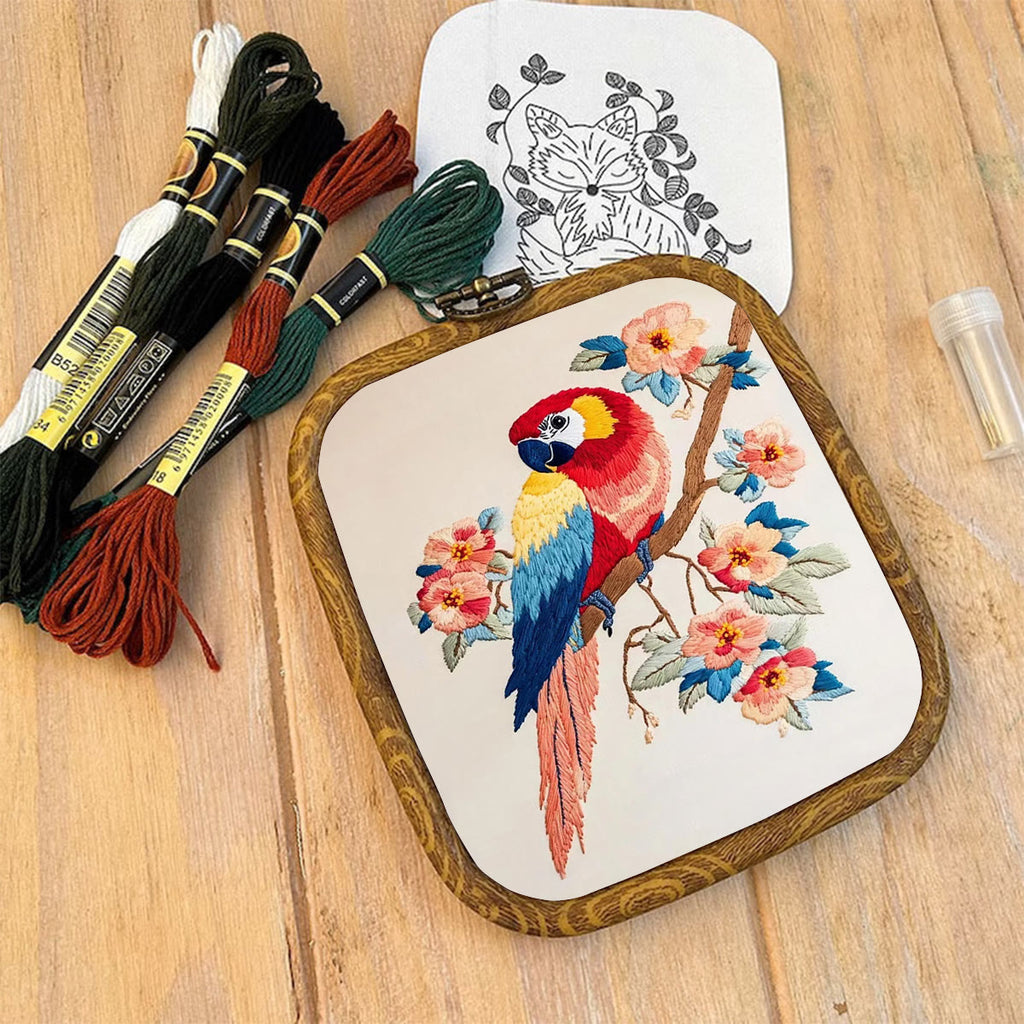 Rubbyoo Embroidery Kit- Flowers Parrot - image 8