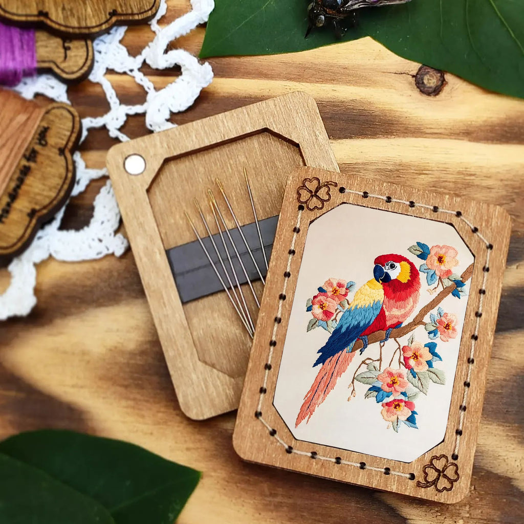 Rubbyoo Embroidery Kit- Flowers Parrot - image 9