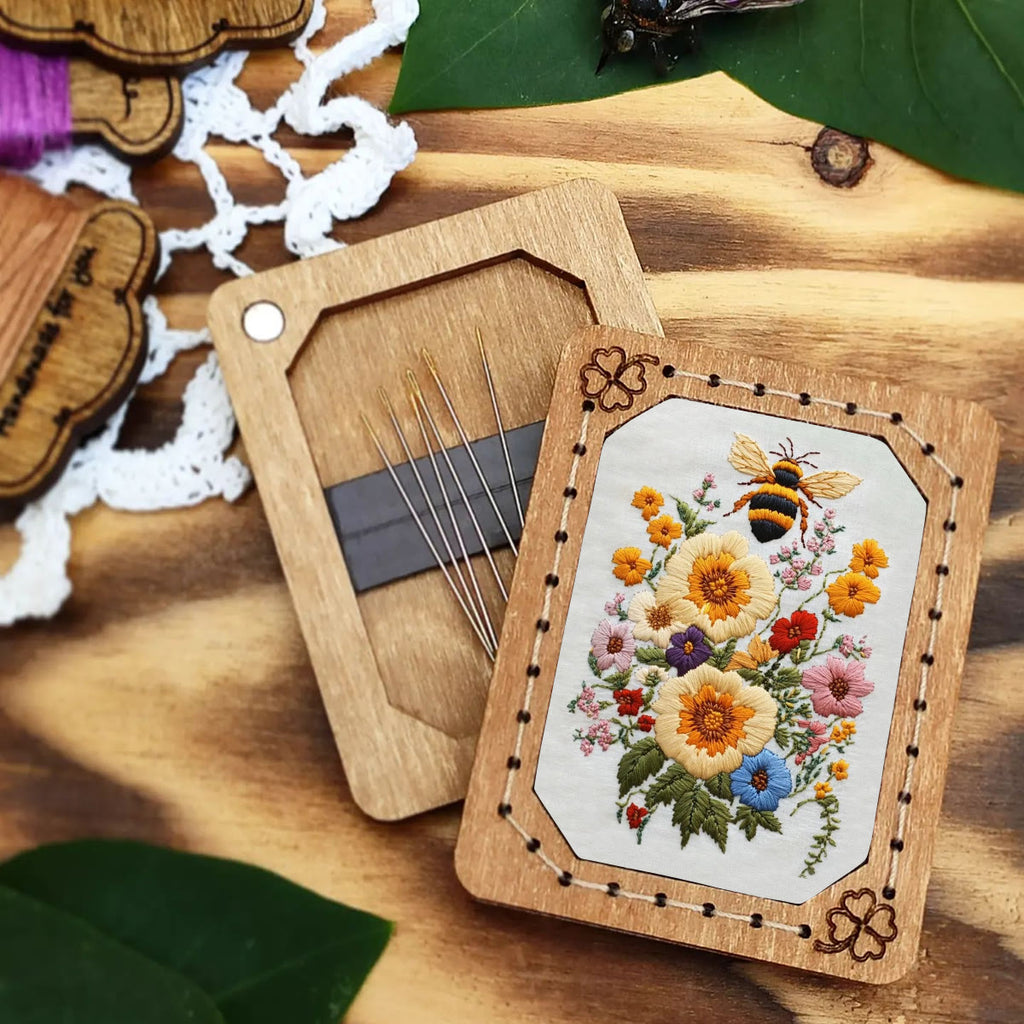 Rubbyoo Embroidery Kit-  Bee And Flowers - image 6