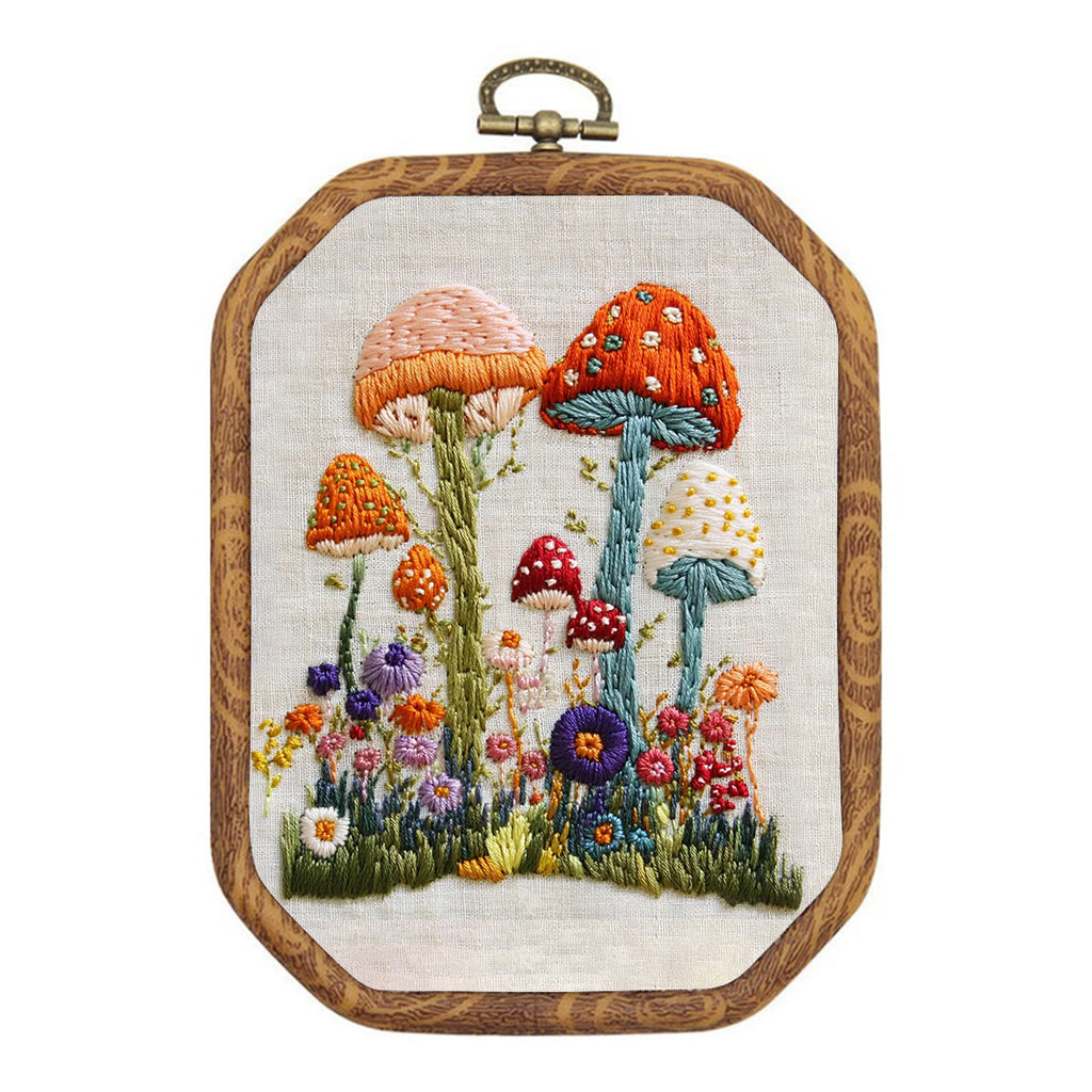 Rubbyoo Embroidery Kit- Mushroom Plant 2 - image 0