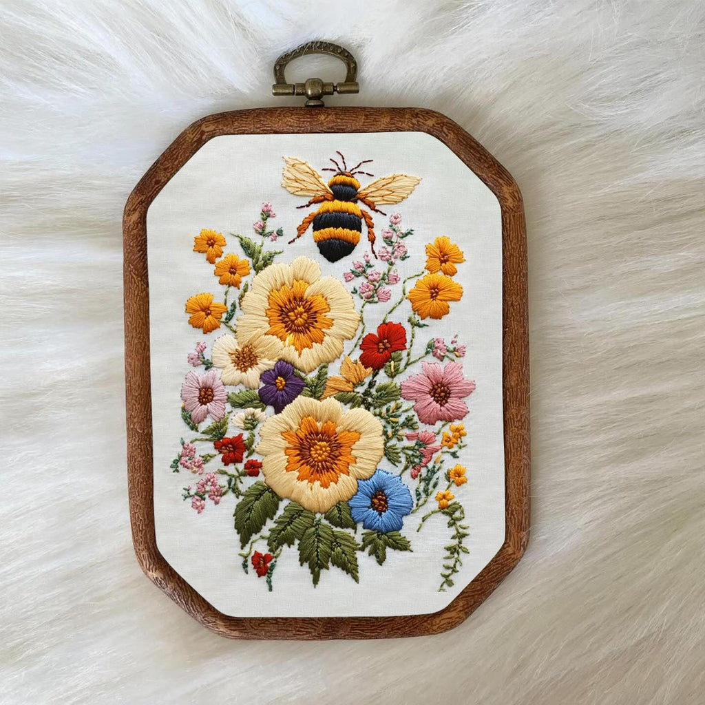 Rubbyoo Embroidery Kit-  Bee And Flowers - image 7