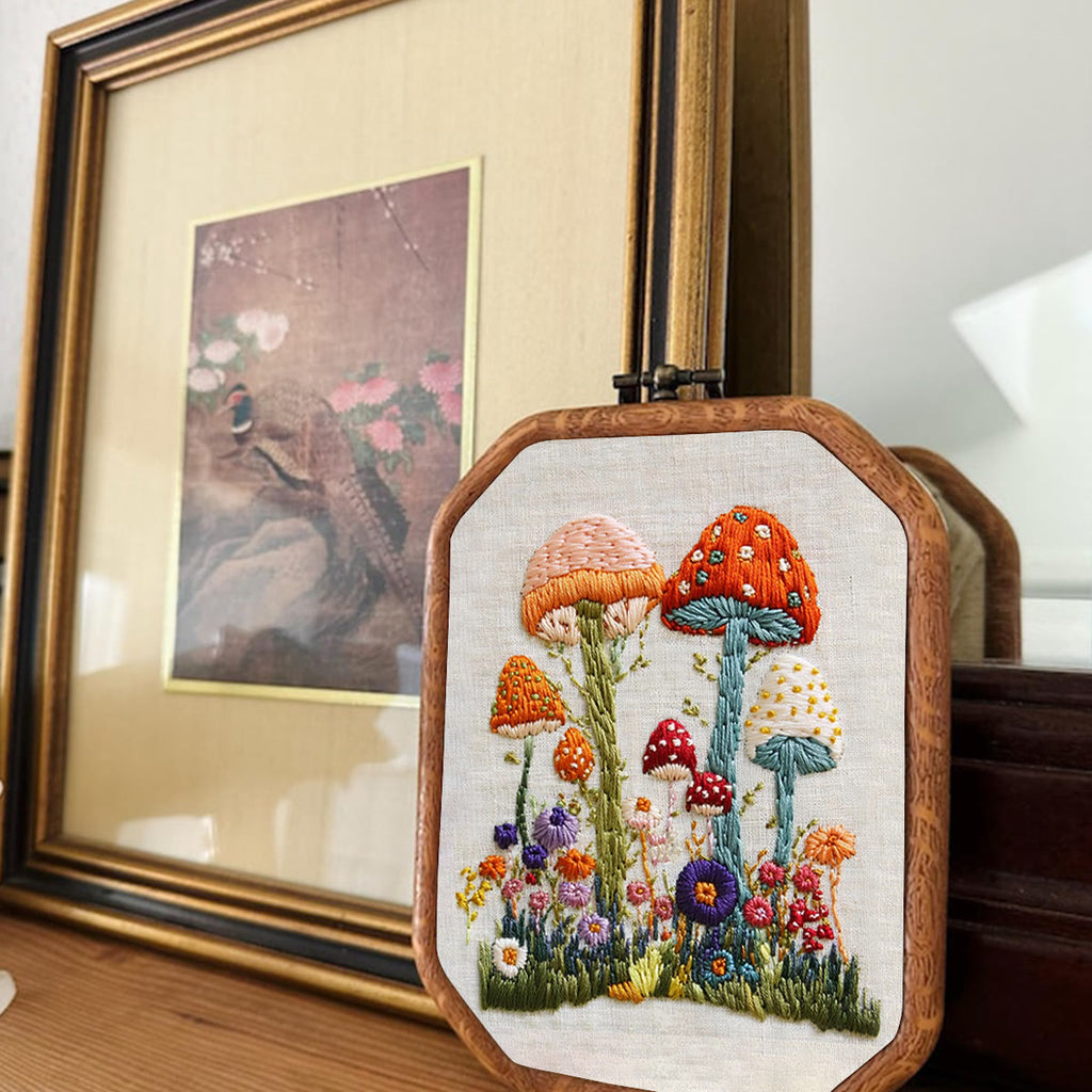 Rubbyoo Embroidery Kit- Mushroom Plant 2 - image 1