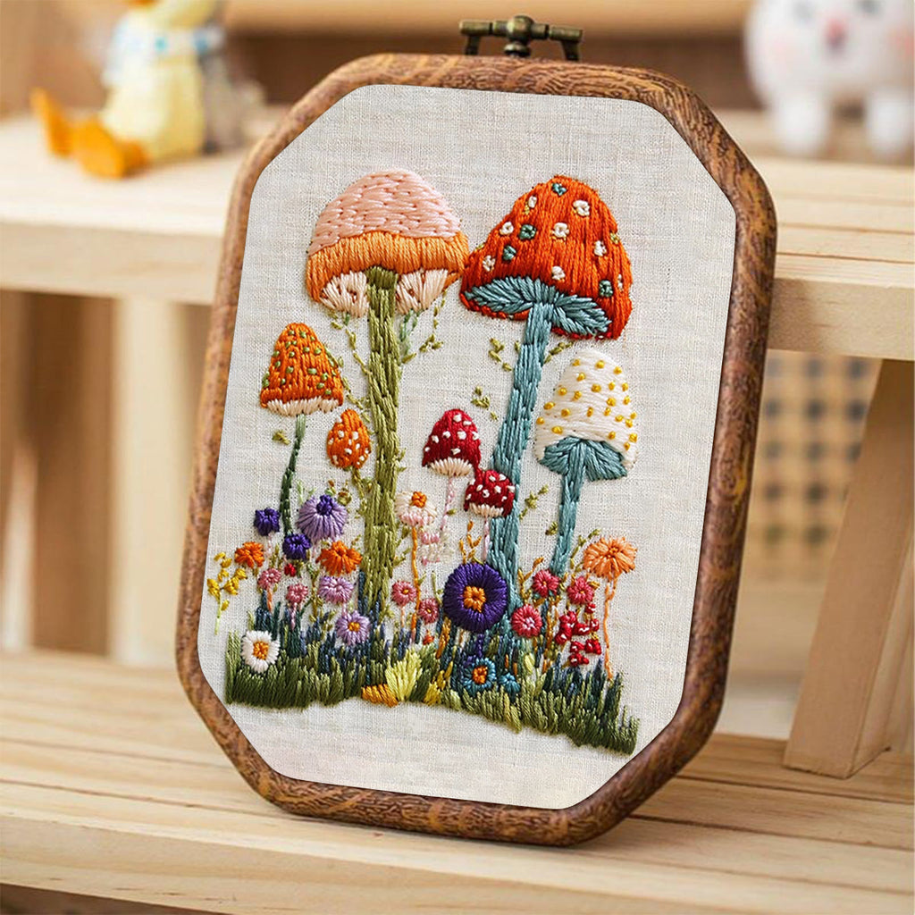 Rubbyoo Embroidery Kit- Mushroom Plant 2 - image 4