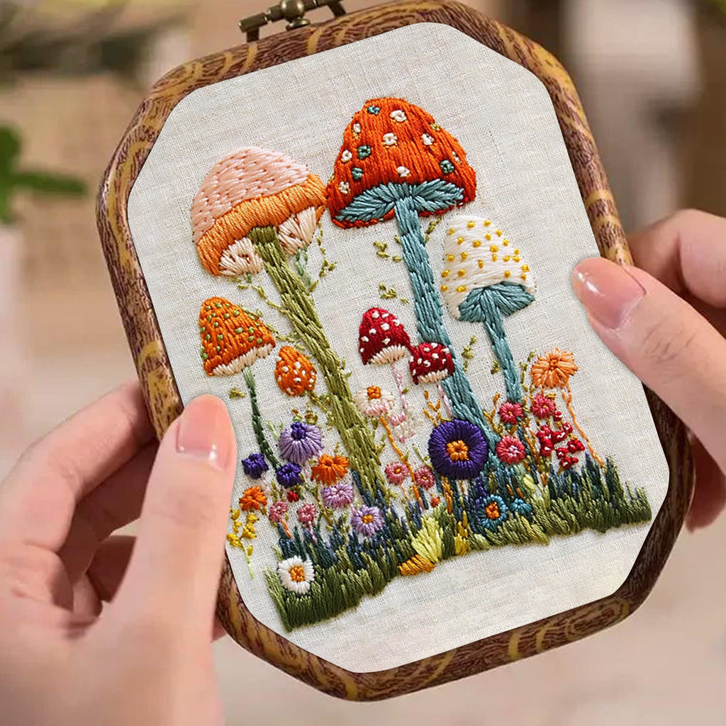 Rubbyoo Embroidery Kit- Mushroom Plant 2 - image 5