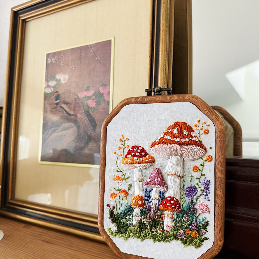 Rubbyoo Embroidery Kit- Mushroom Plant - image 1