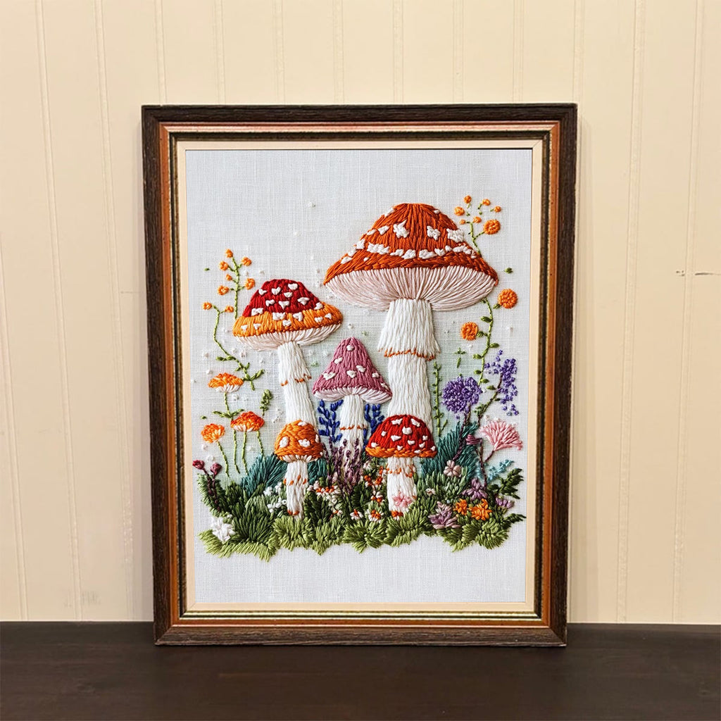 Rubbyoo Embroidery Kit- Mushroom Plant - image 2