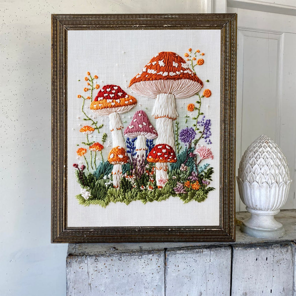 Rubbyoo Embroidery Kit- Mushroom Plant - image 6