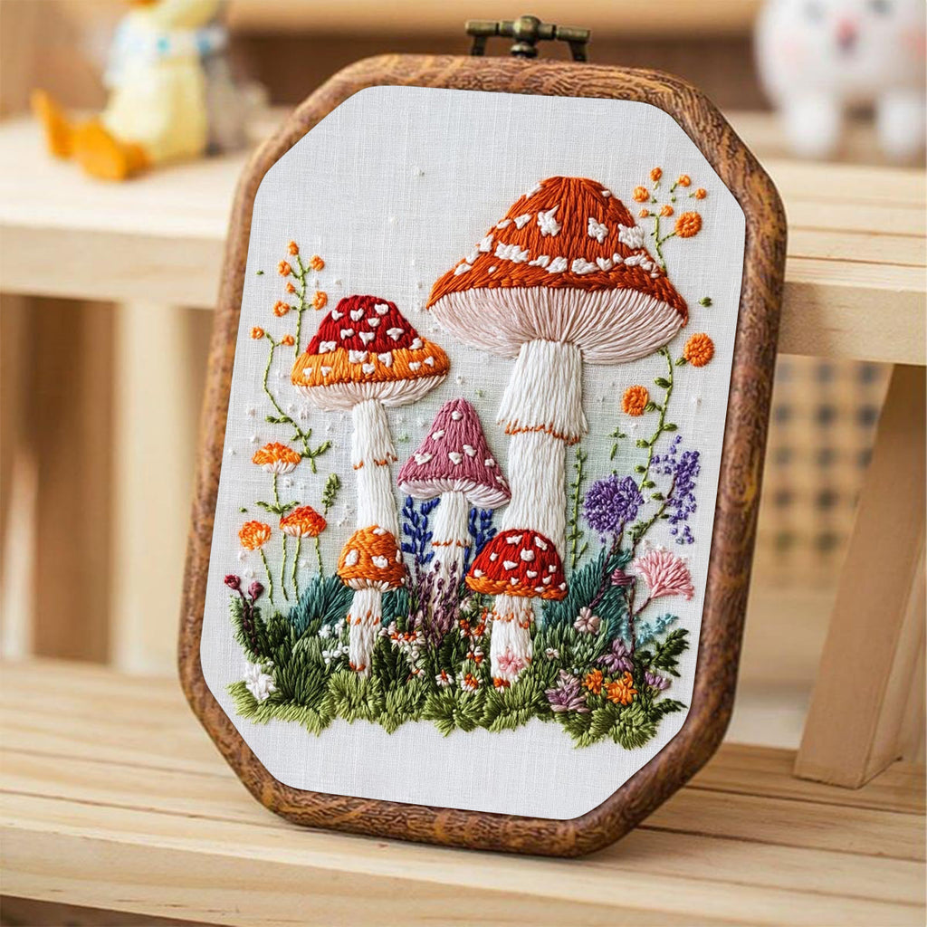 Rubbyoo Embroidery Kit- Mushroom Plant - image 4