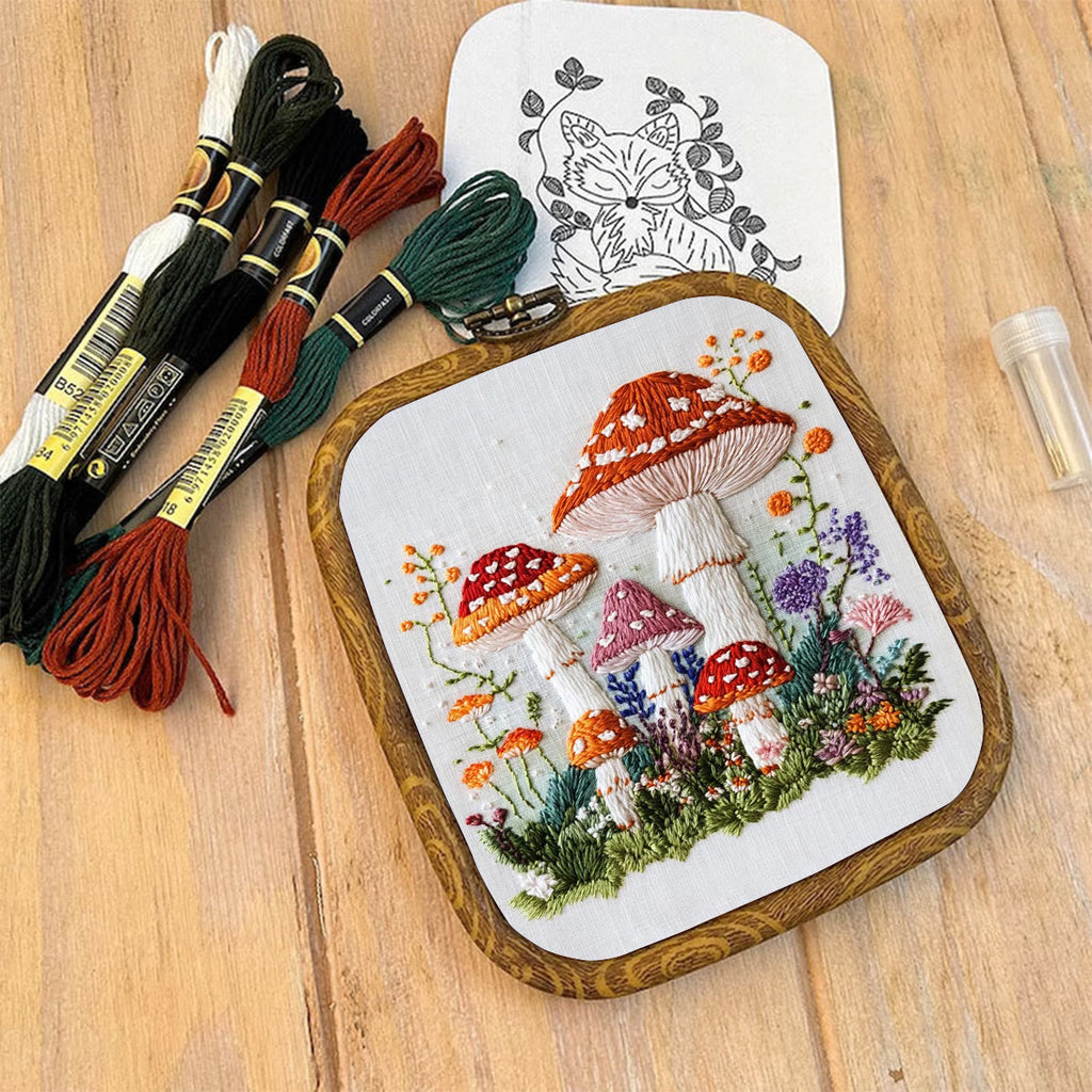 Rubbyoo Embroidery Kit- Mushroom Plant - image 8