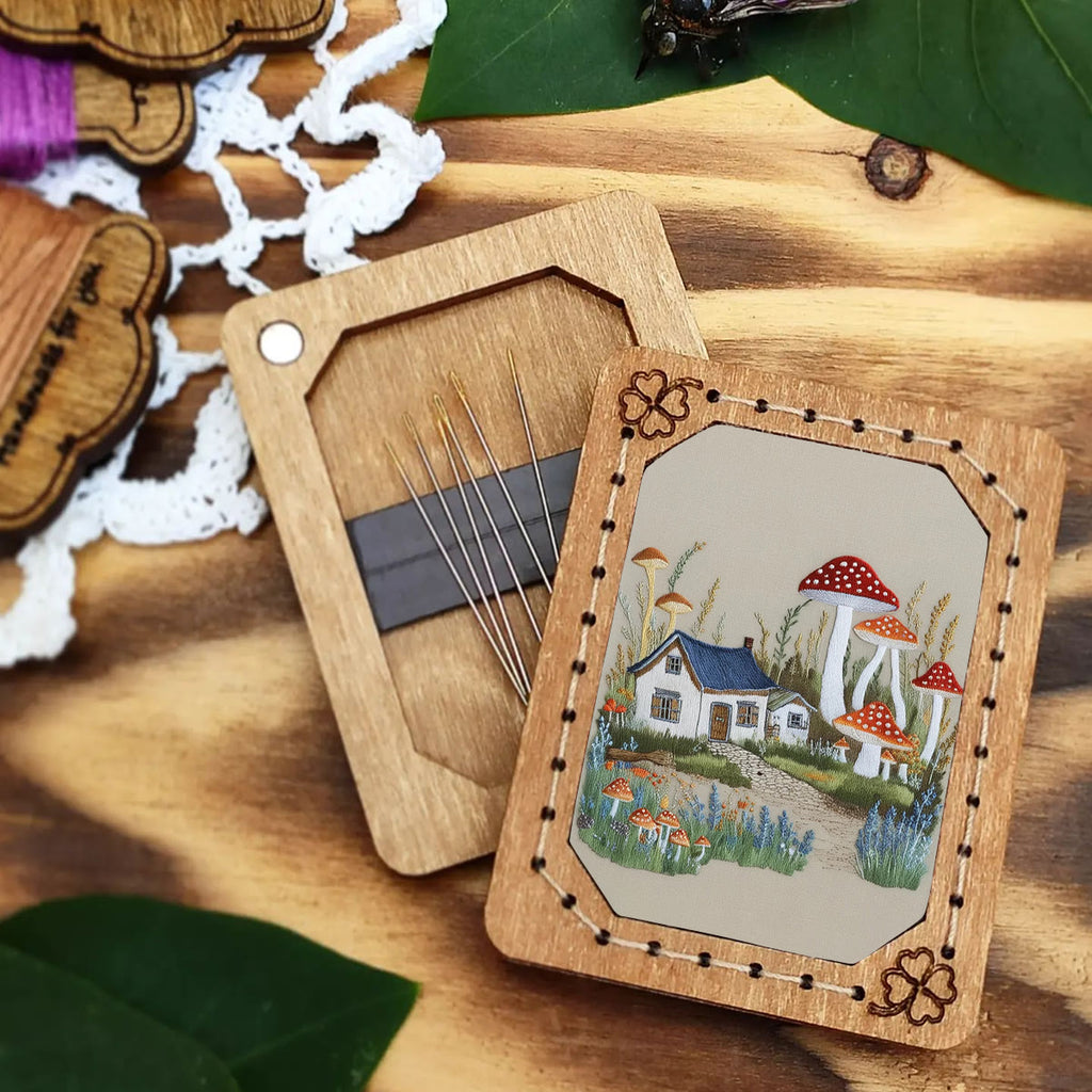 Rubbyoo Embroidery Kit-  Mushroom Village - image 6