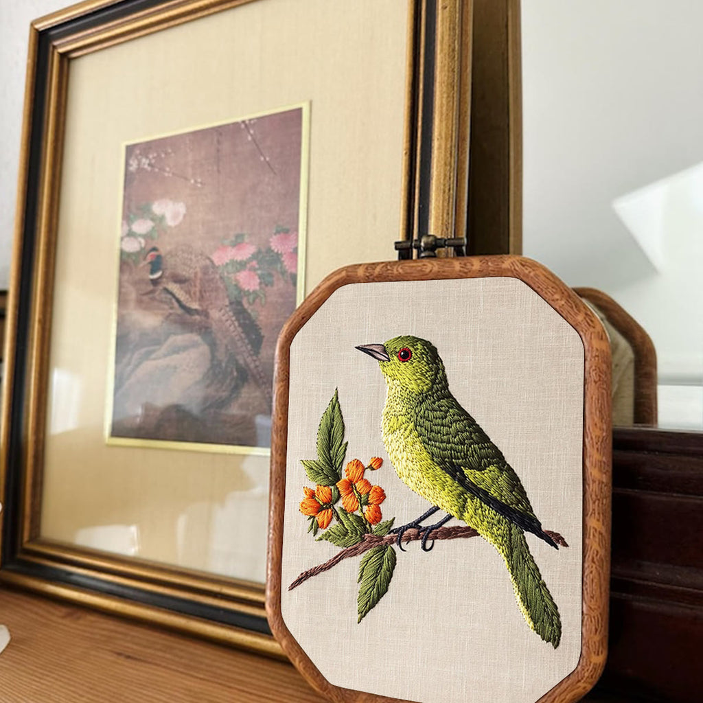 Rubbyoo Embroidery Kit- Sprring Greenfinch - image 1
