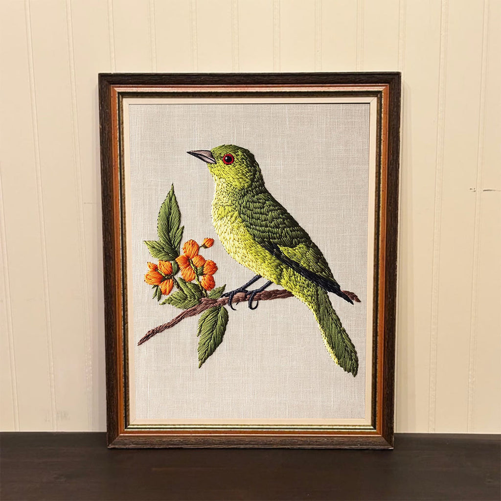 Rubbyoo Embroidery Kit- Sprring Greenfinch - image 2