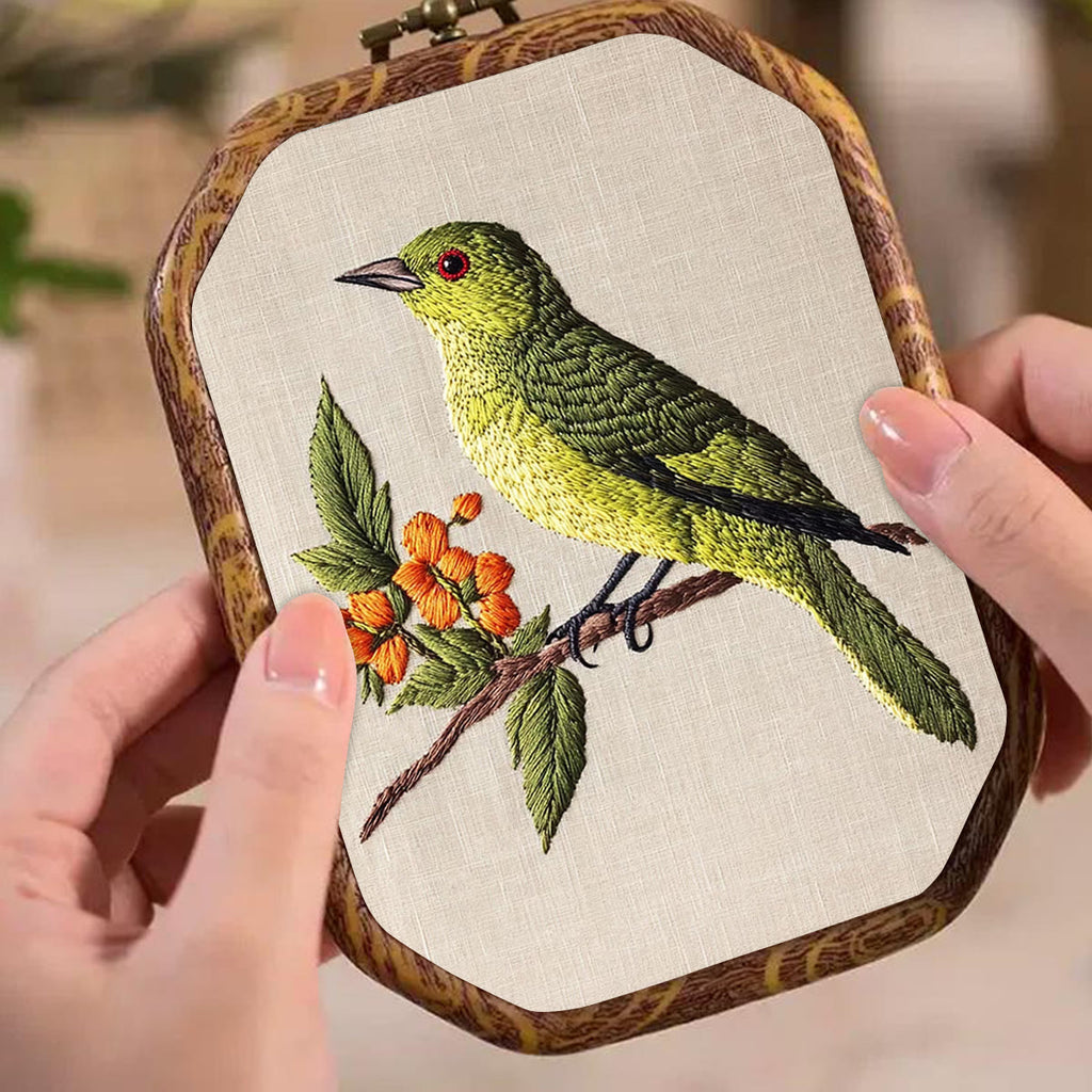 Rubbyoo Embroidery Kit- Sprring Greenfinch - image 4