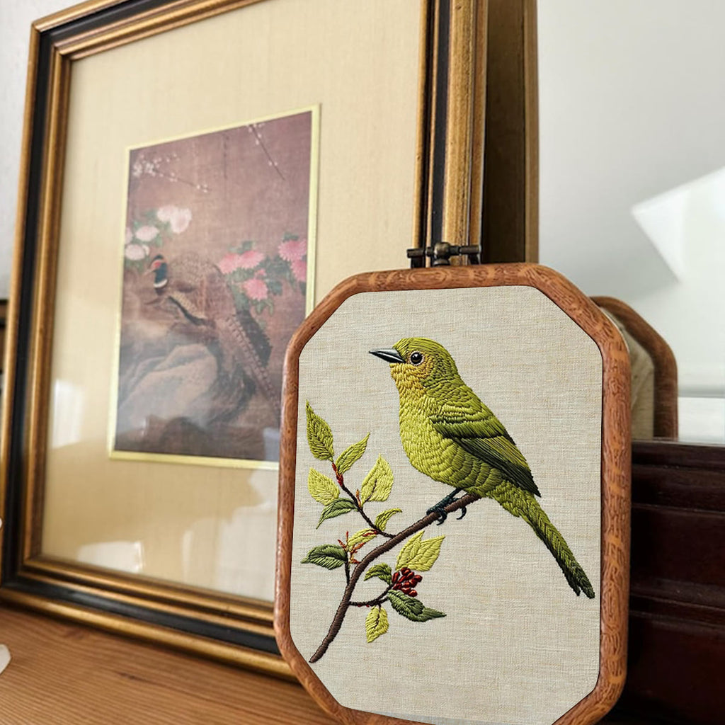 Rubbyoo Embroidery Kit- Greenfinch - image 1
