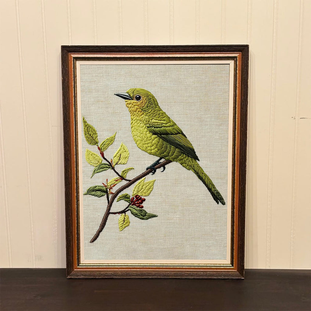 Rubbyoo Embroidery Kit- Greenfinch - image 2
