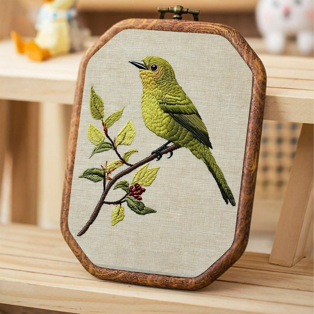 Rubbyoo Embroidery Kit- Greenfinch - image 3