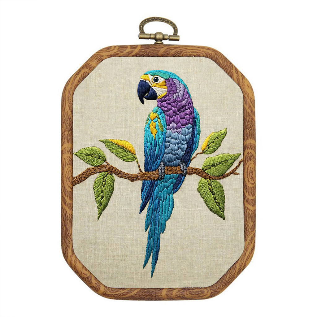 Rubbyoo Embroidery Kit- Blue Macaw - image 0