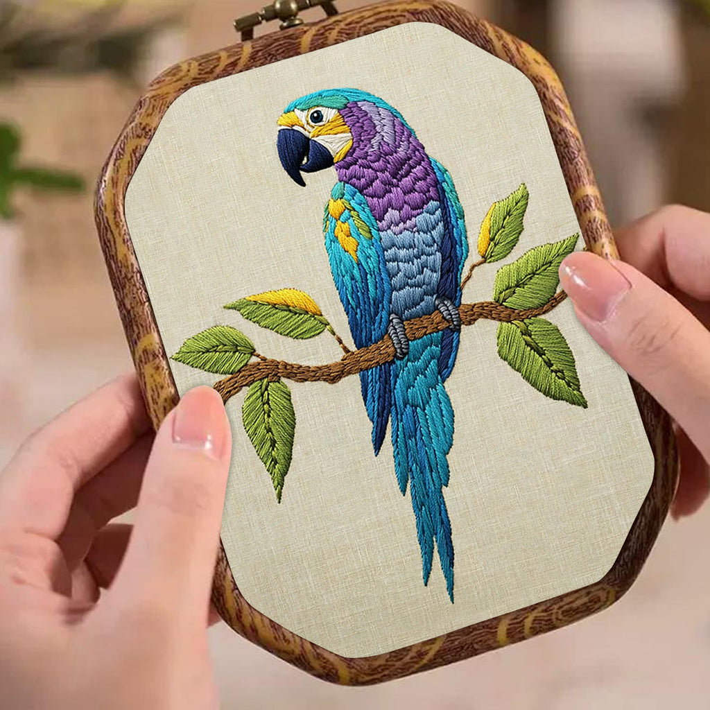Rubbyoo Embroidery Kit- Blue Macaw - image 4