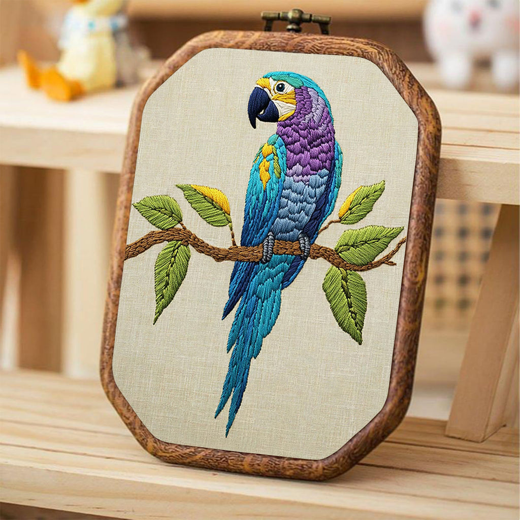Rubbyoo Embroidery Kit- Blue Macaw - image 3