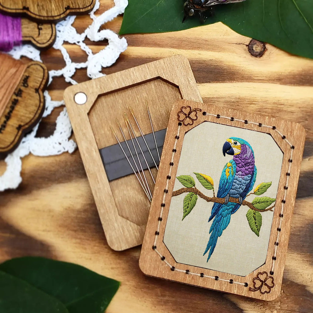 Rubbyoo Embroidery Kit- Blue Macaw - image 5