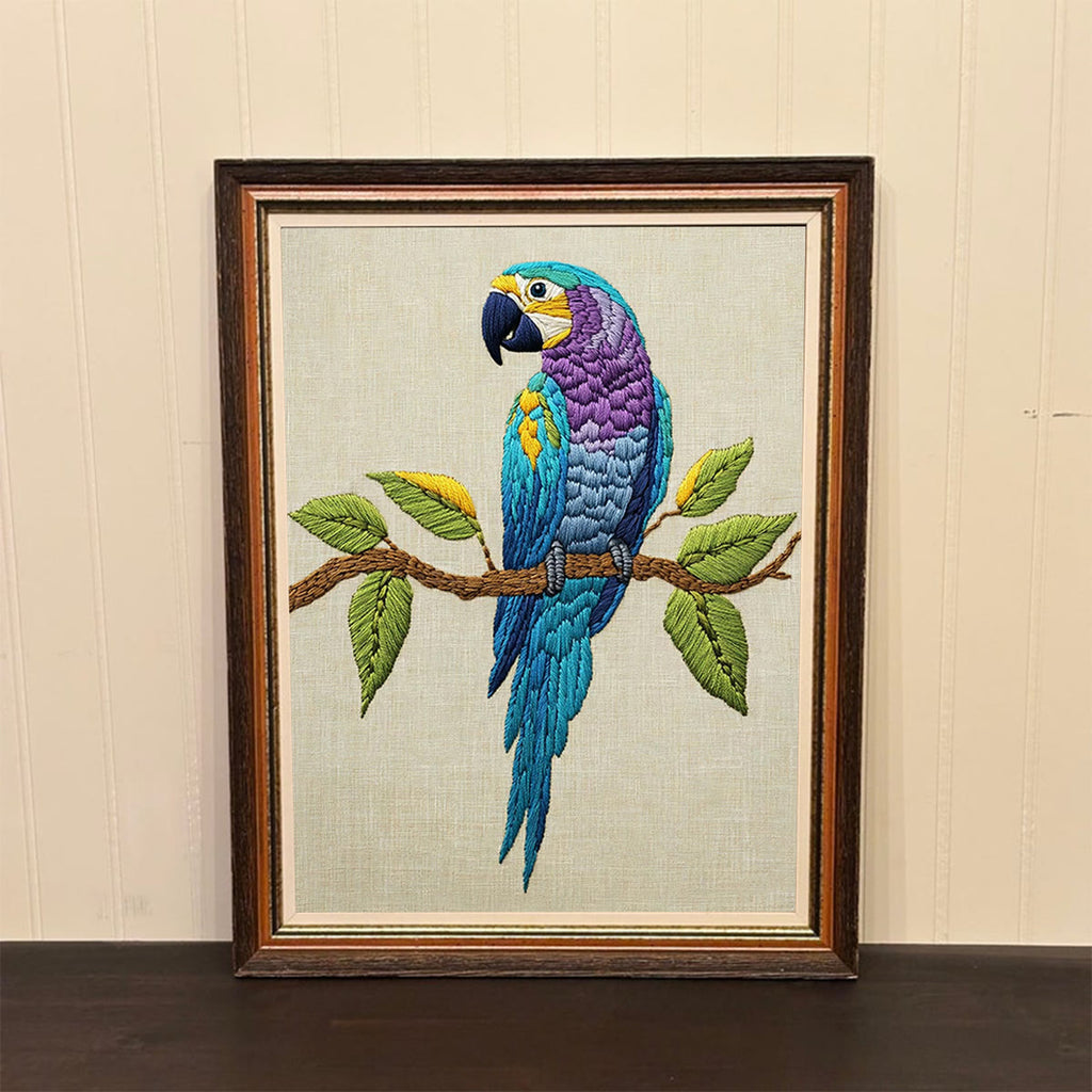 Rubbyoo Embroidery Kit- Blue Macaw - image 2