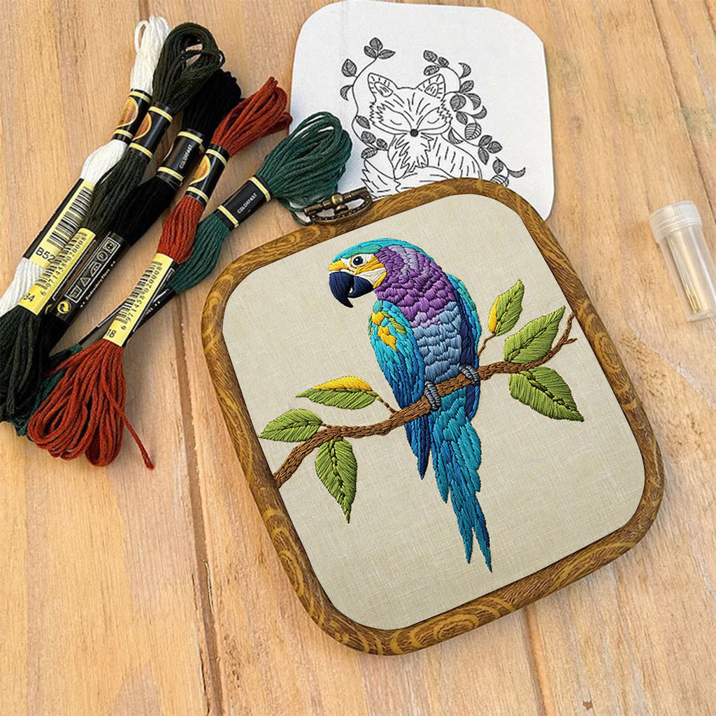 Rubbyoo Embroidery Kit- Blue Macaw - image 8