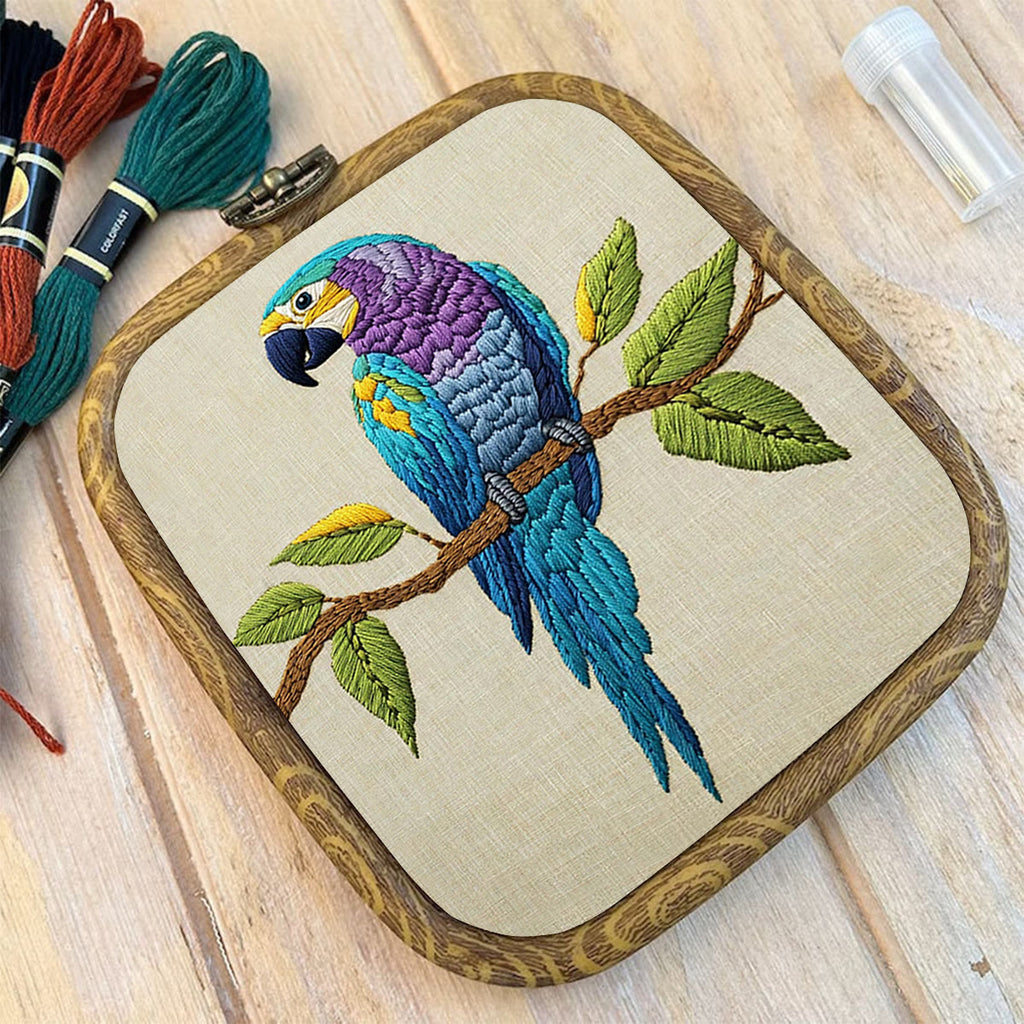 Rubbyoo Embroidery Kit- Blue Macaw - image 9